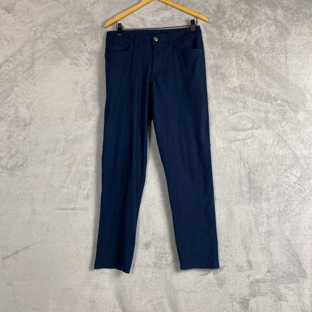 Lululemon ABC Pant Slim Navy Blue Warpstreme Technical Trousers Mens 30 LM5583S